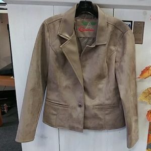 Brown suede coat